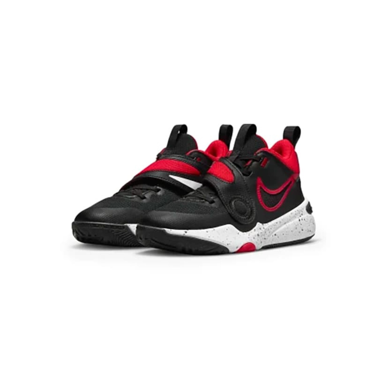 Championes Nike Team Hustle de Niños - DV8996-003 - Negro-rojo 