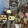 ARAÑA VITRAUX 4 LUCES TM12 Blanco