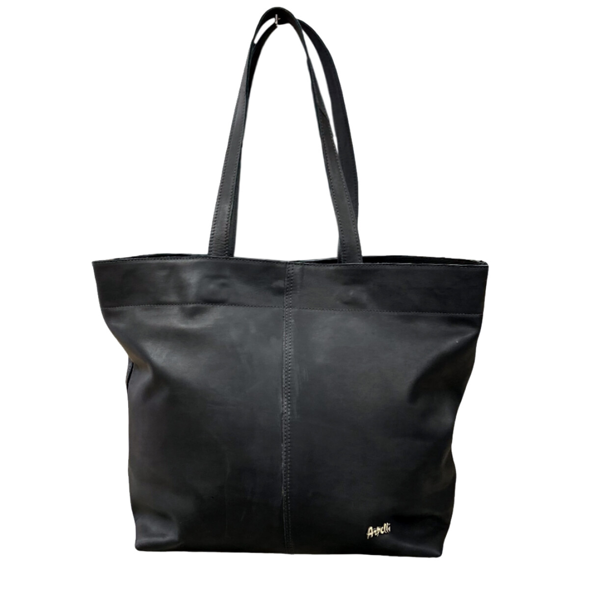 Tote Bag Mona cuero vacuno - Negro 