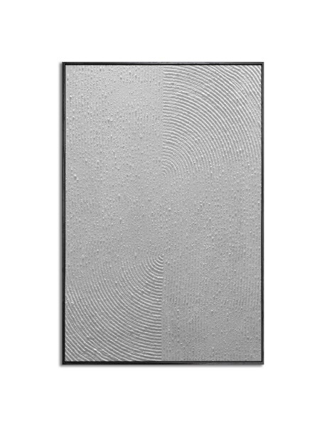 CUADRO CANVAS 60x90cm MARCO NEGRO PINTURA BLANCO 2 CUADRO CANVAS 60x90cm MARCO NEGRO PINTURA BLANCO 2