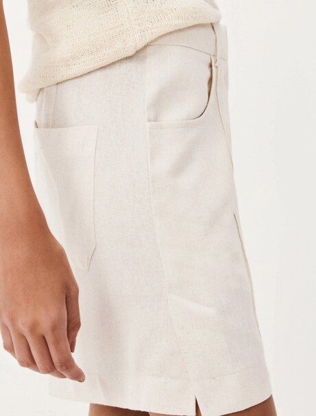 SHORT RECTO BLANCO