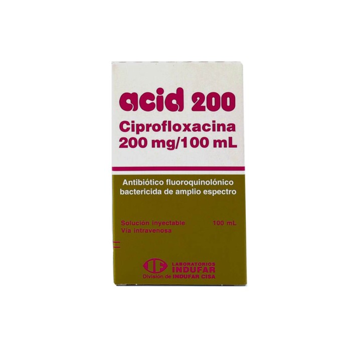 ACID 200 MG FCO.AMP. X 100 ML. CJ única