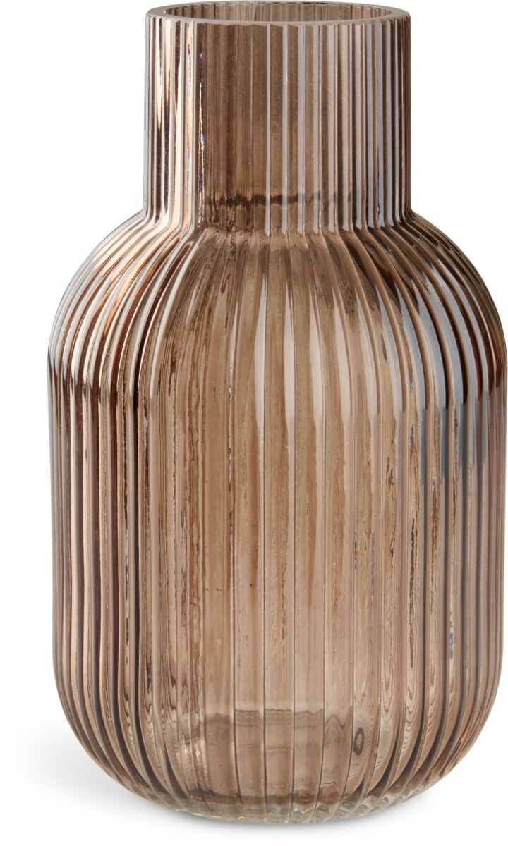 Jarrón YNGVAR Ø12xA21cm marrón 