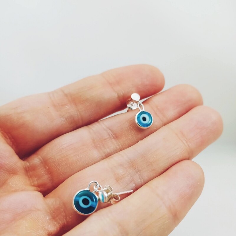 Pendientes Plata 925, Ojo Turco Pendientes Plata 925, Ojo Turco
