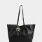 Shopper Shopper Con Charm Negro - Negro