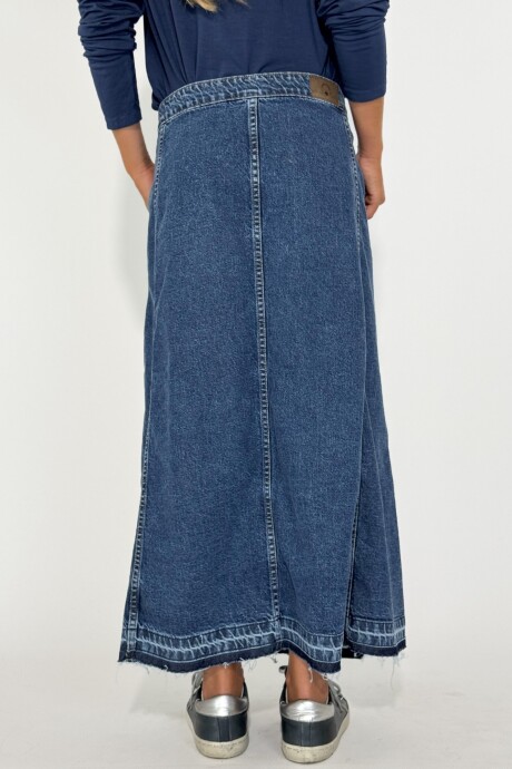 POLLERA JEAN OASIS Azul