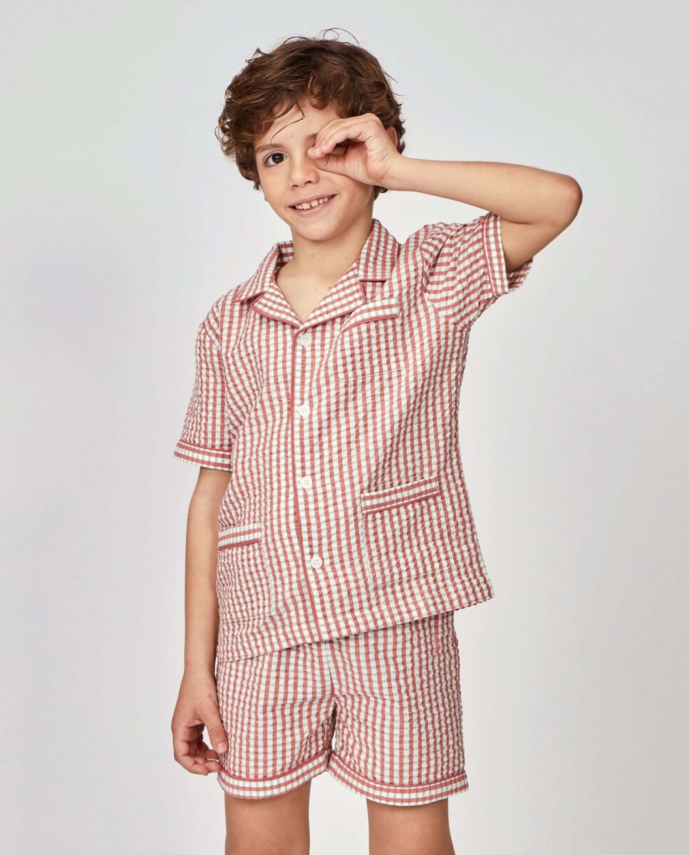 Pijama Oxford - Rosa 