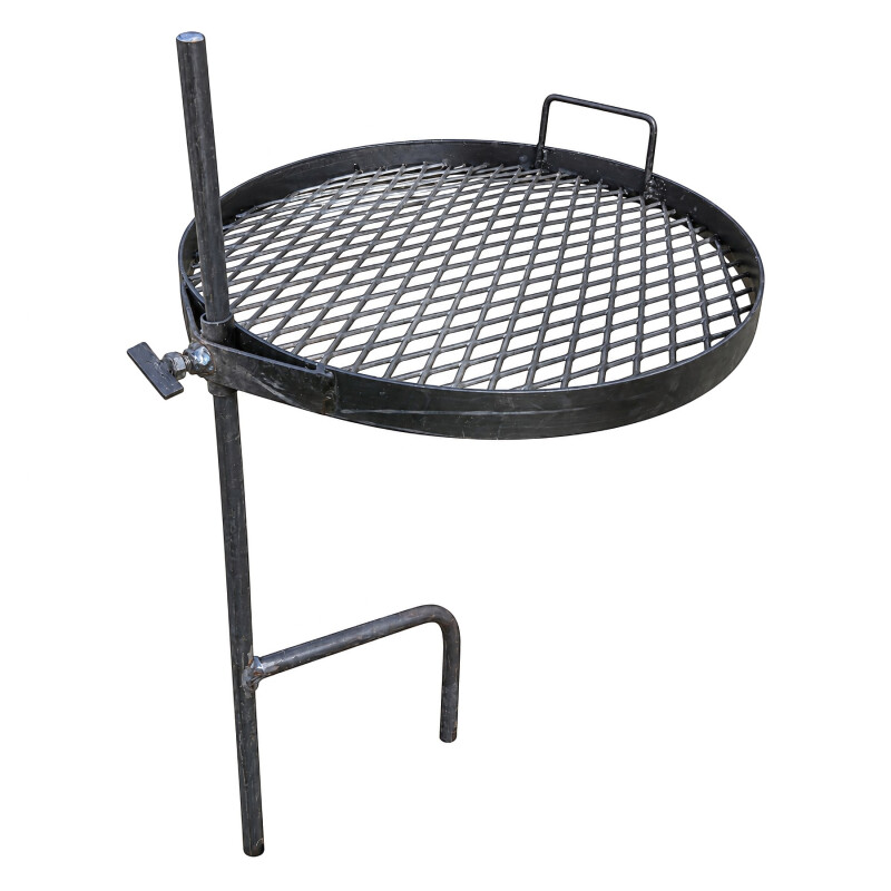 Parrilla portátil Flama de 48 cm con giro 360° y altura regulable Parrilla portátil Flama de 48 cm con giro 360° y altura regulable