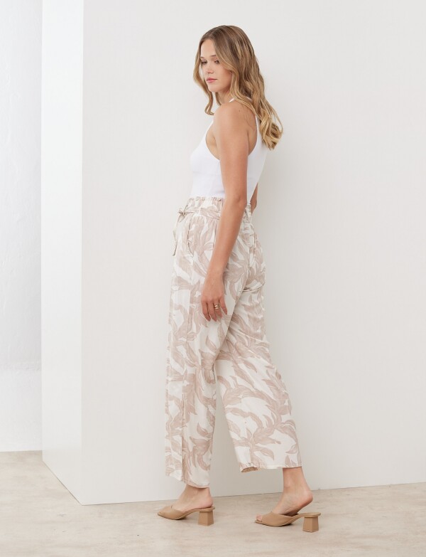 Pantalon Lazo BEIGE/MULTI