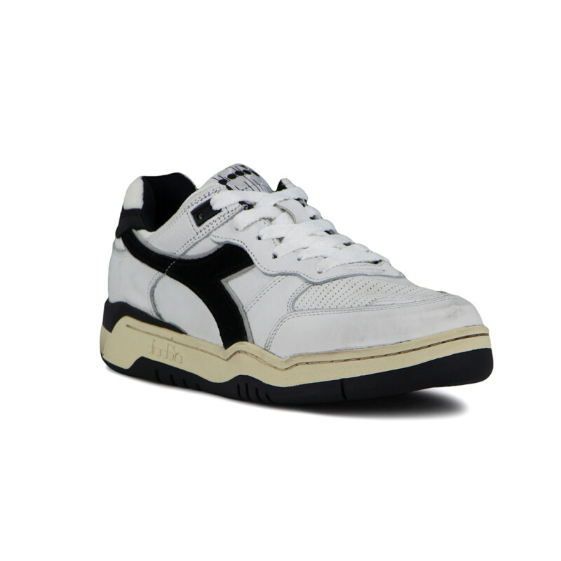Championes Casuales Unisex Diadora Heritage B.560 Blanco-negro