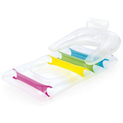 Colchoneta Sillon Sofá Flotador Inflable Bestway Respaldo Variante Color Blanco