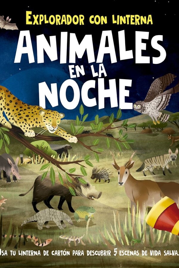 Explorador Con Linterna. Animales En La Noche Explorador Con Linterna. Animales En La Noche
