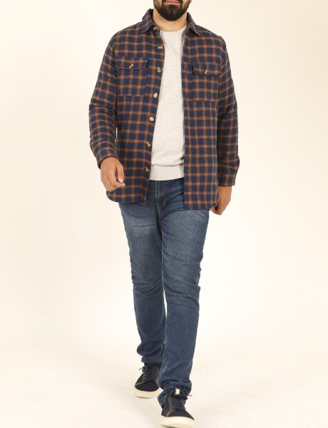 Sobrecamisa Harry Azul/naranja