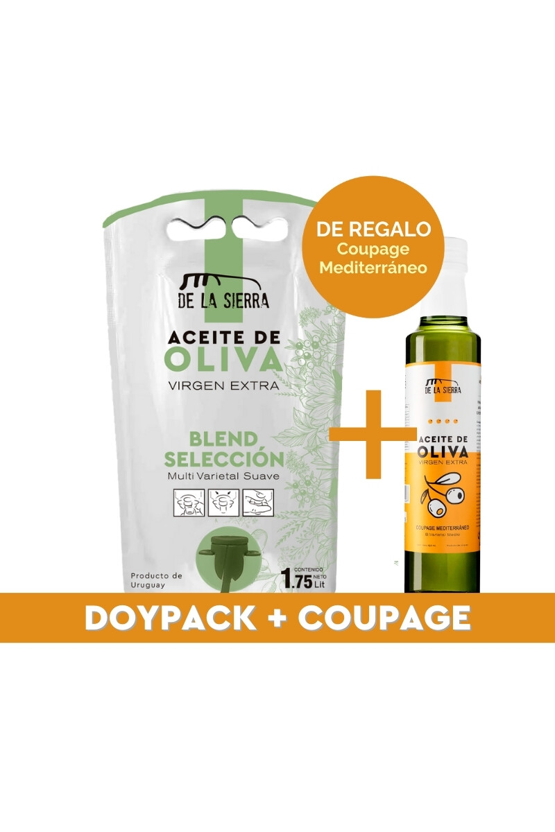 Aceite de Oliva - DoyPack Selección 1.75 lts.+ Coupage Mediterráneo 250 ml. 