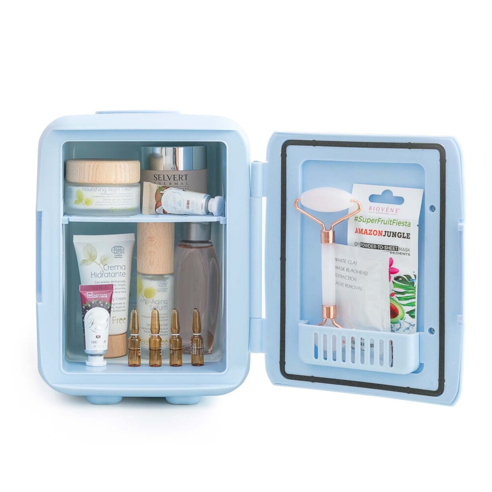 MINI REFRIGERADOR COSMÉTICOS POLIPROPILENO AZUL INNOVAGOODS