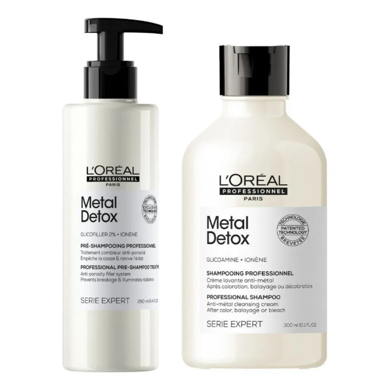 Pack L'Oréal Professionnel Metal Detox Pre Shampoo + Shampoo Profesional Pack L'Oréal Professionnel Metal Detox Pre Shampoo + Shampoo Profesional