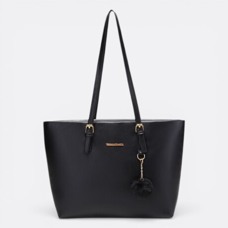 Cartera Tote Dama Lisa Similcuero Negro