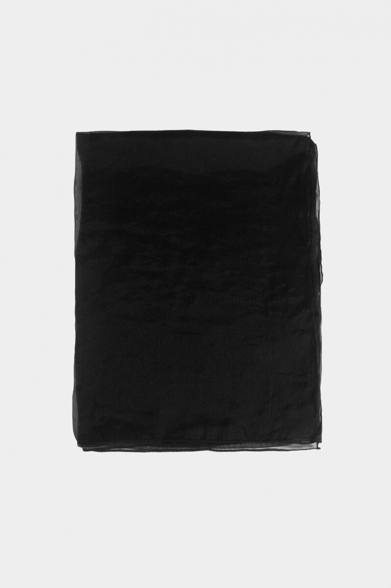 Pashmina plisada soft - negro 