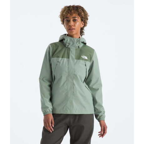 Campera Impermeable Antora mujer Slate Moss/bark Mist