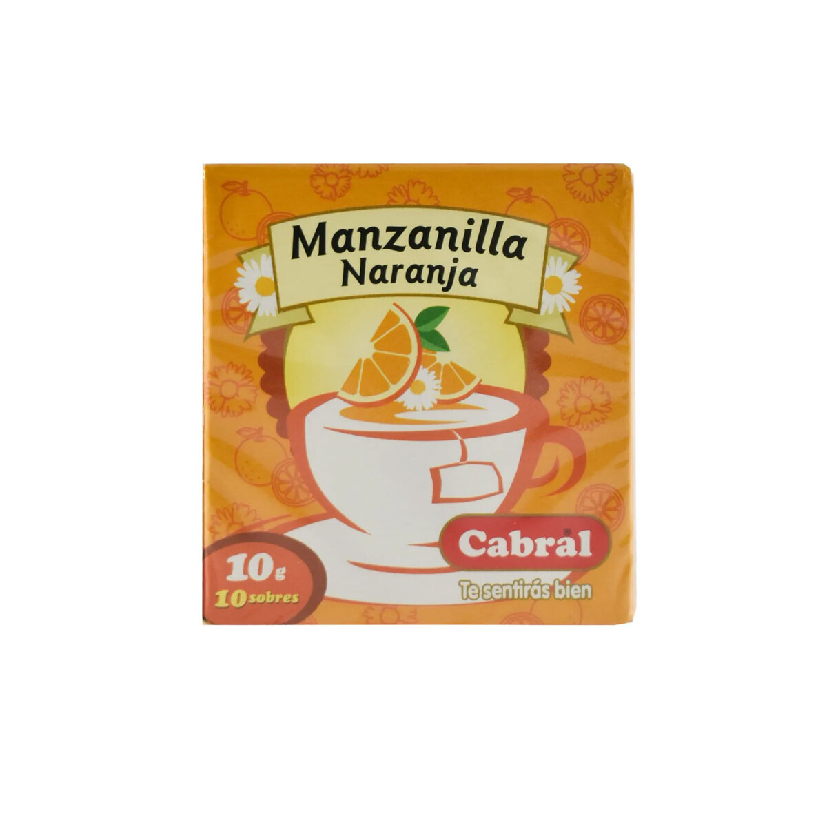 TE CABRAL MANZANILLA CON NARANJA X10 