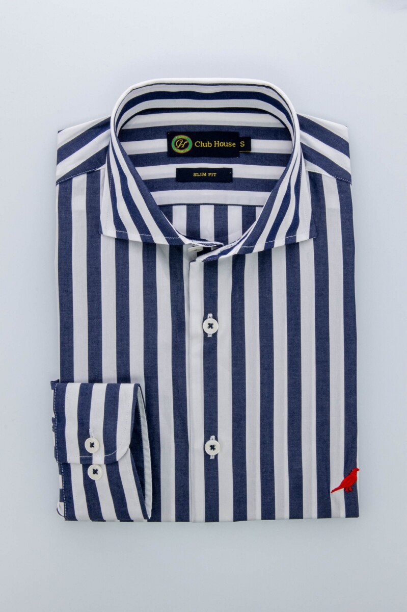 Camisa Slim-Fit - Aveiro - Azul 