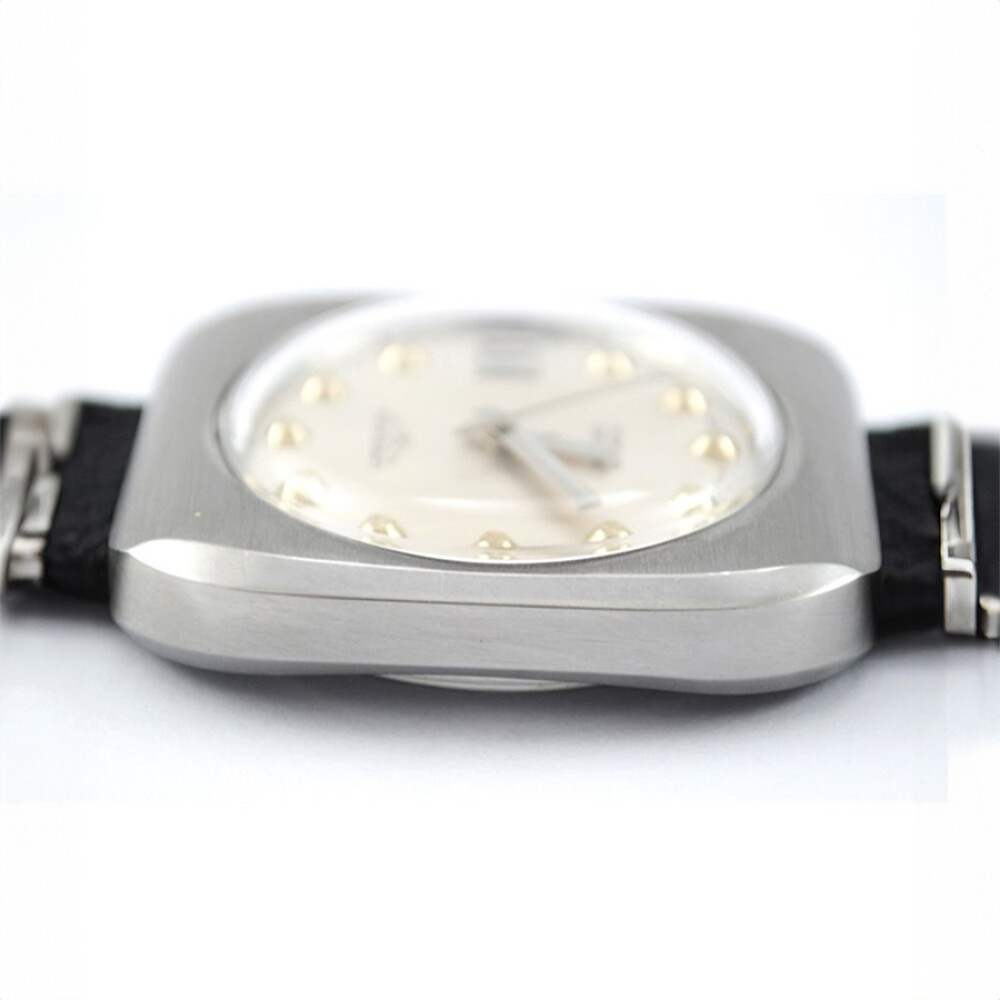 Reloj De Acero Vintage Longines Record Automático Años 1970, Calibre 1955-2 Reloj De Acero Vintage Longines Record Automático Años 1970, Calibre 1955-2