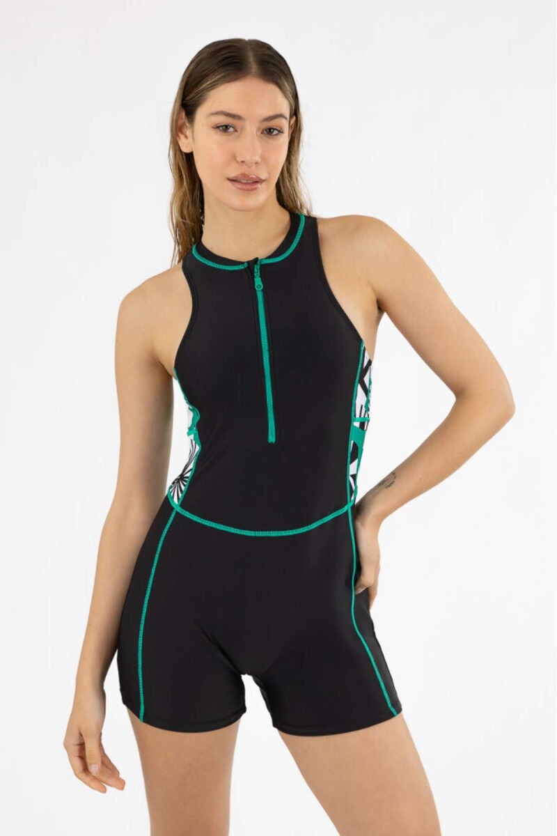 Malla surf short est. - Verde funji 