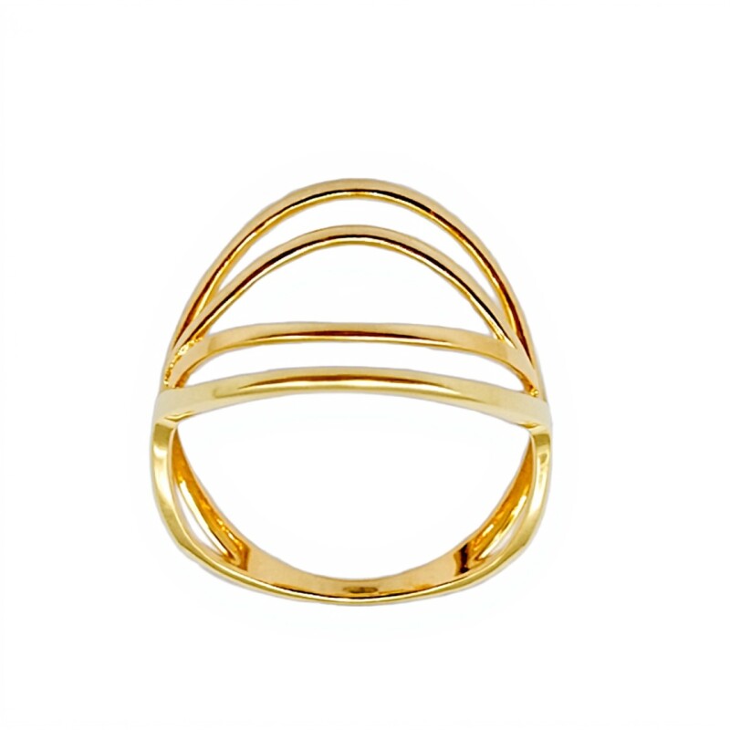 Anillo Tiras-Oro bajo-Sin Piedra-AN8177 sinpiedra