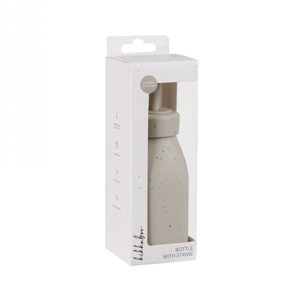 Botella con Sorbito Silicona Kikkaboo Beige