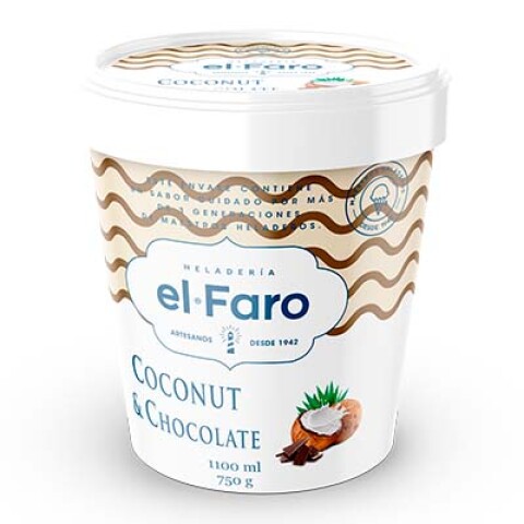 Helado de Coconut y Chocolate El Faro 1.1Lts Helado de Coconut y Chocolate El Faro 1.1Lts