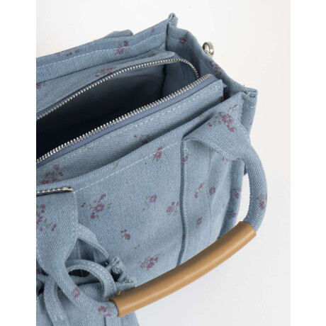 Cartera City Canvas Azul Gastado