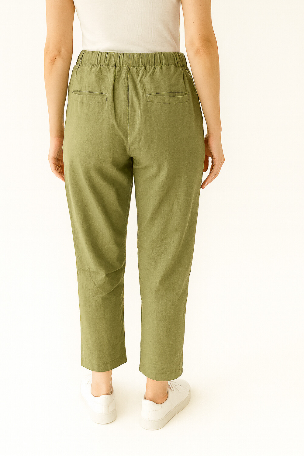 Pantalon Crispulo Verde Oliva Claro