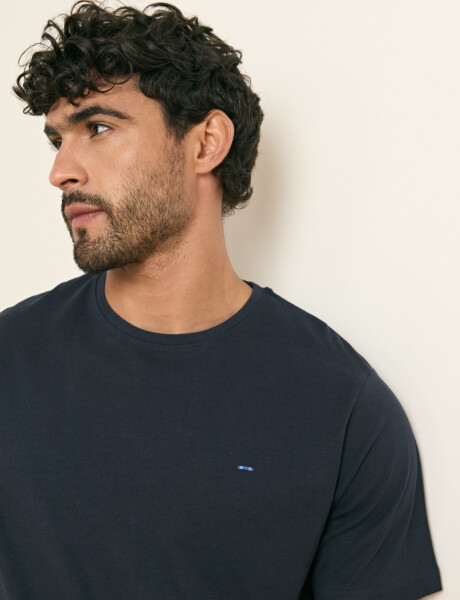 520658 T-SHIRT HARRINGTON LABEL Azul Oscuro