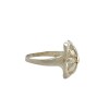 Anillo Flor-Plata y Oro-Sin Piedra-AN5289 sinpiedra