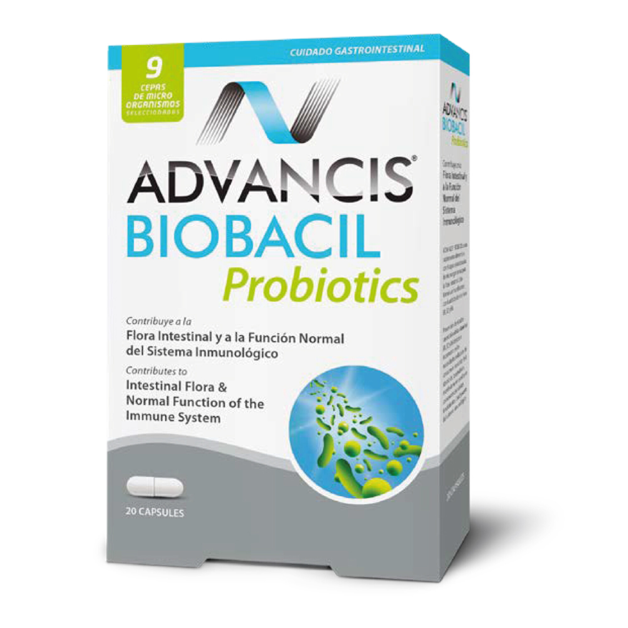 ADVANCIS BIOBACIL PROB. CJ X 20 CAPS. — Farmacenter
