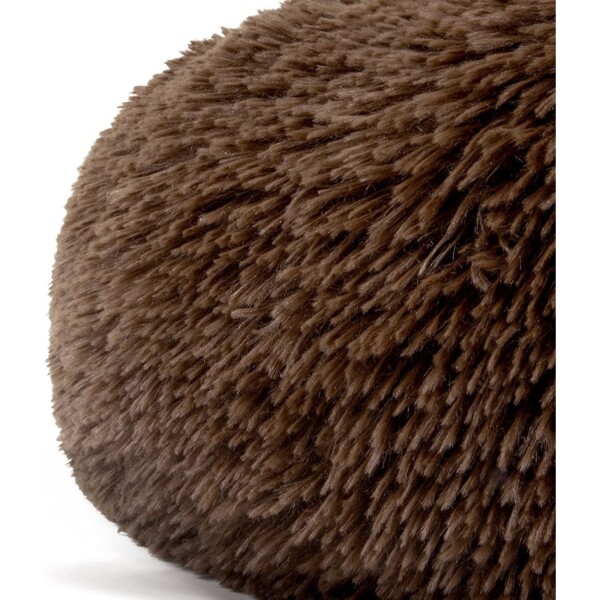 Cucha Cama Colchon Puff Plush 70cm Mascota Antiestress Color Variante MARRON