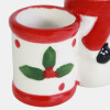 ORGANIZADOR CERAMICA MUÑECO NIEVE 8X4X8.5CM Unica