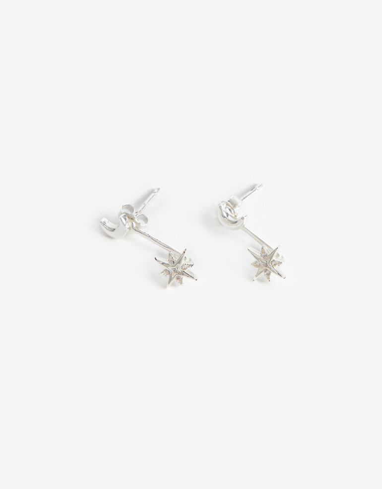 Aros Pasantes Strass Aros Pasantes Plata 925 - Plateado