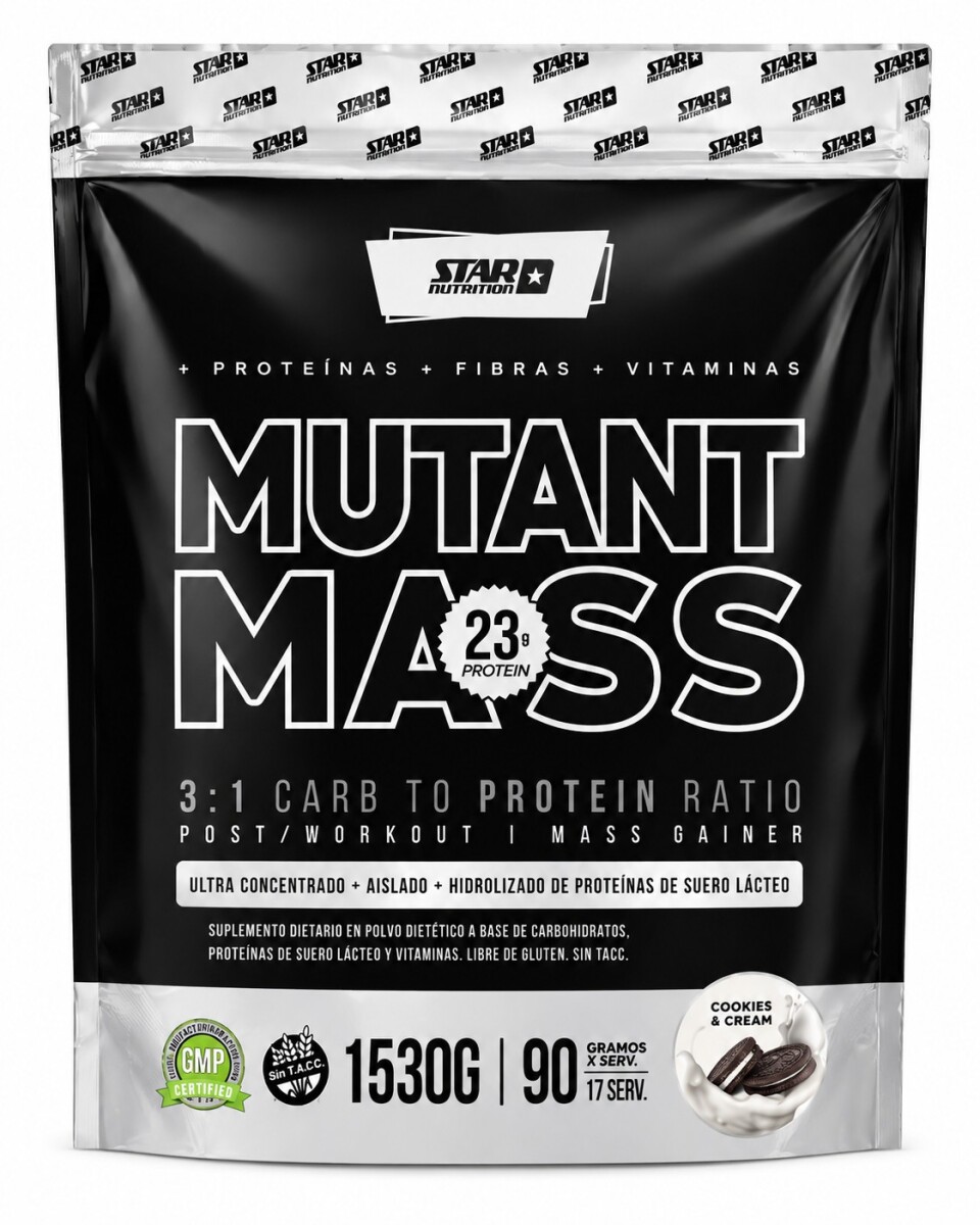 Mutant Mass Cookies & Cream 1.5 kg Star Nutrition 