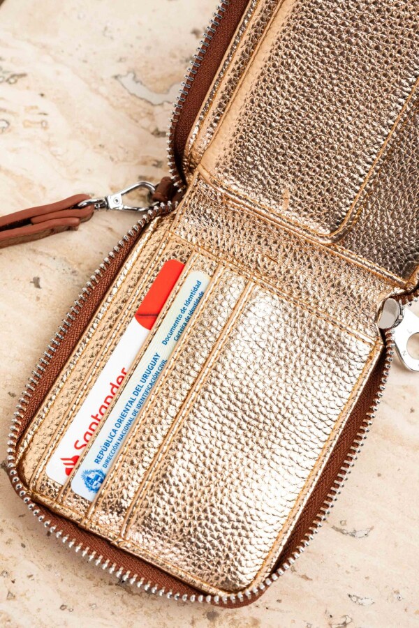 Billetera Tachas Marron