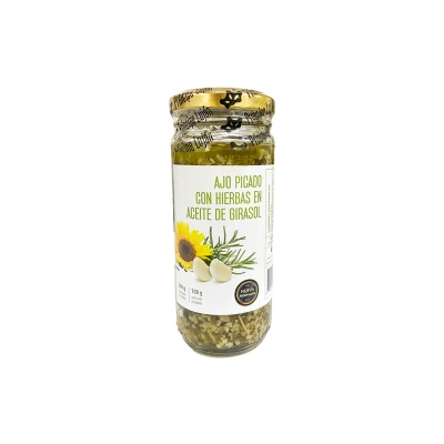 Ajo picado con hierbas en aceite de girasol Principe Lujan Ajo Picado C/hierbas En Aceite