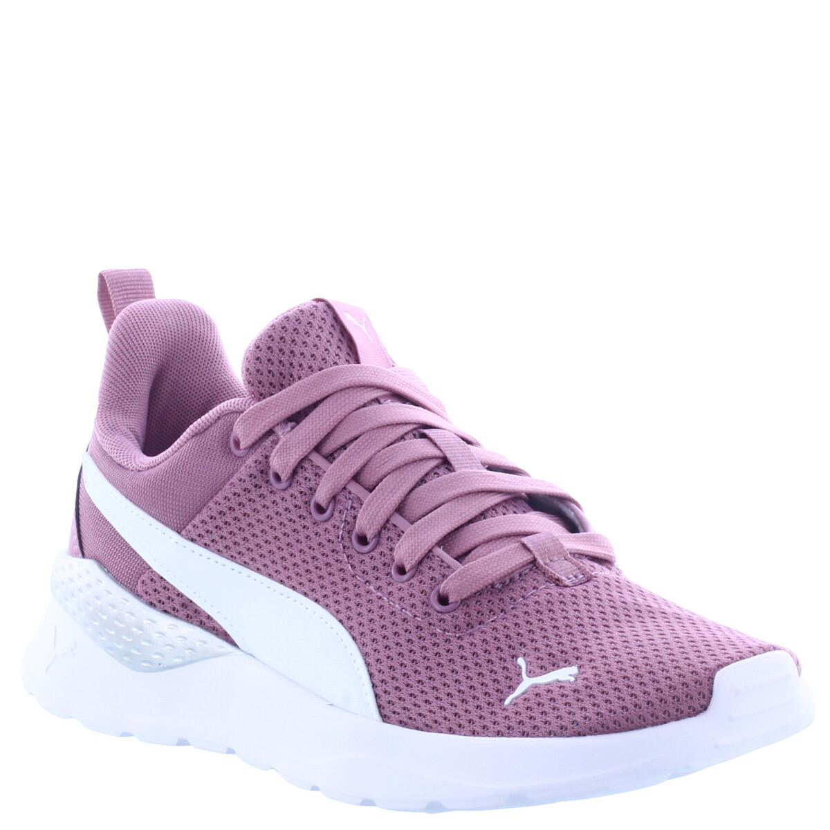 Championes Unisex Puma Anzarun Lite - Violeta Uva - Blanco - Plateado 