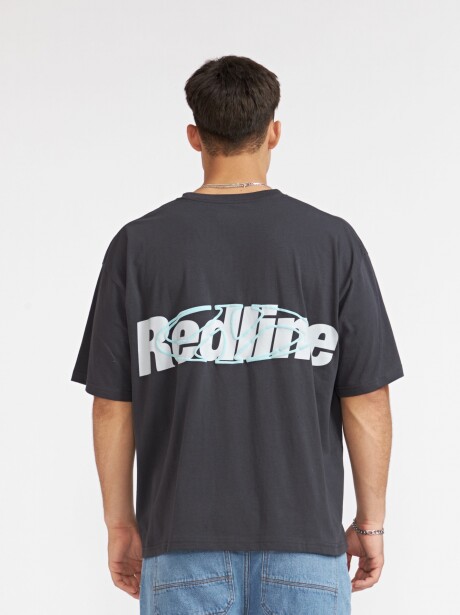 REMERA BOXY REDLINE GRIS