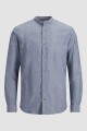 Camisa Summer Cuello Mao Faded Denim