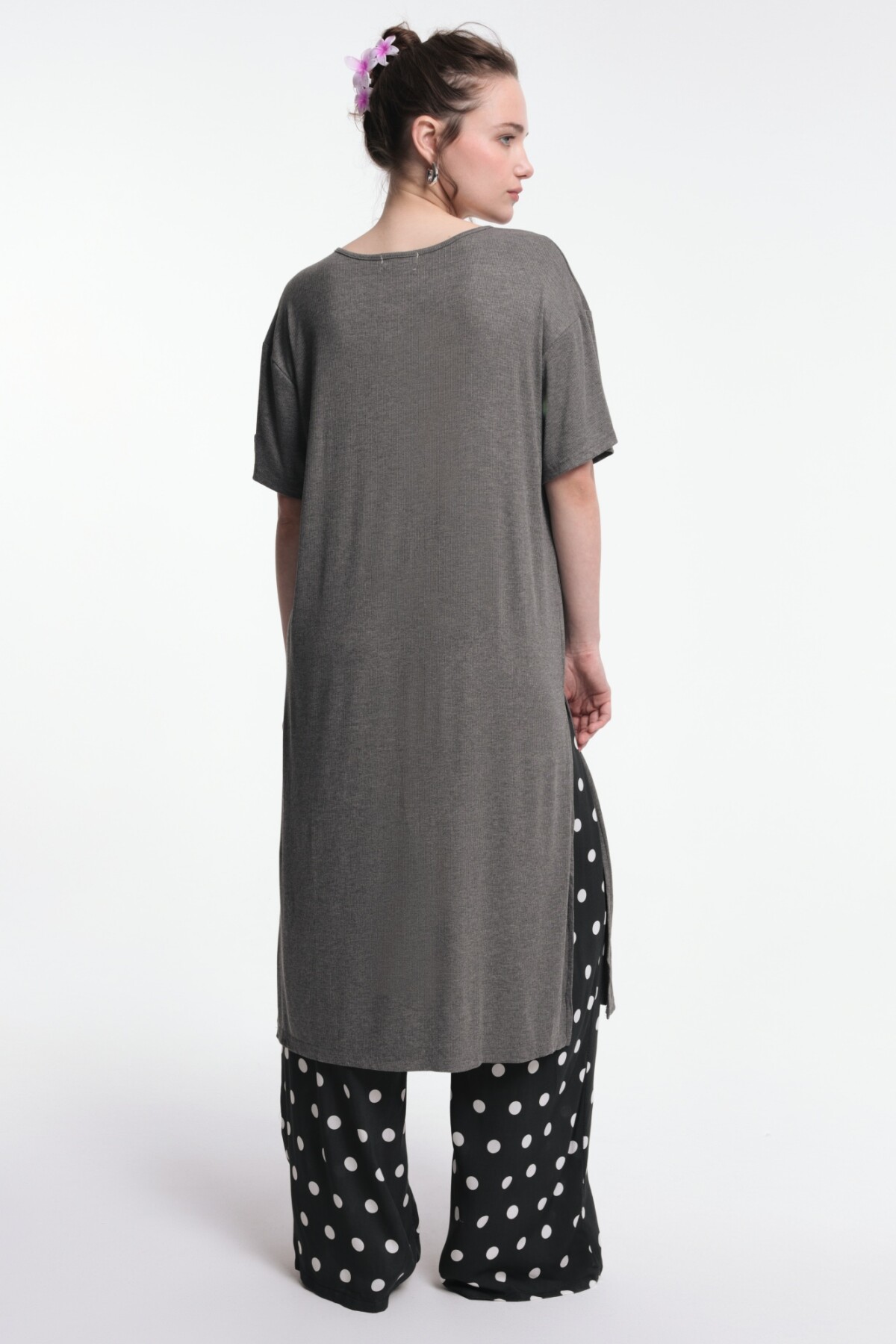 Vestido Lara Gris Oscuro