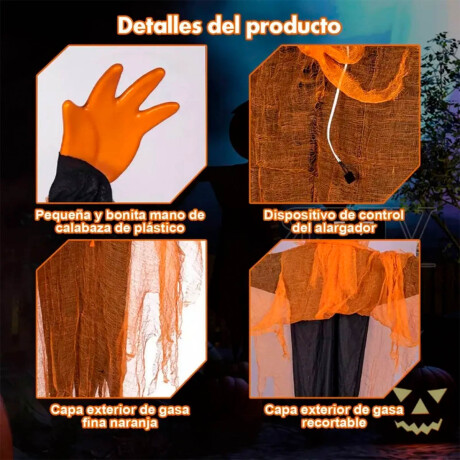 Fantasma Calabaza Decorativo Halloween Luz Y Sonido Hlw001004-m1