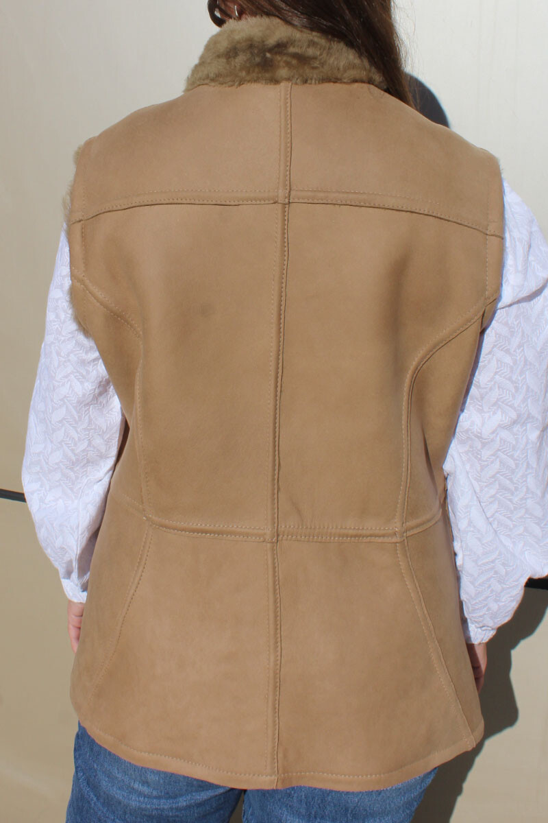 Chaleco umma Beige reversible