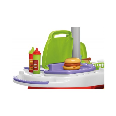 Carro de comida Calesita con sonido y accesorios Carro de comida Calesita con sonido y accesorios