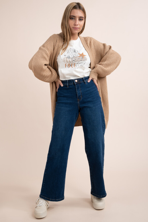 Pantalón ancho Azul