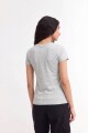 Remera cuello redondo ICONIC 150 GRIS